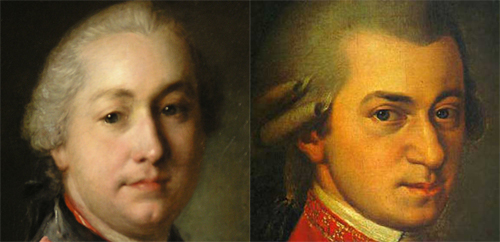 Портрет И. И. Шувалова. Ф. С. Рокотов. Портрет В. А. Моцарта. Б. Крафт.