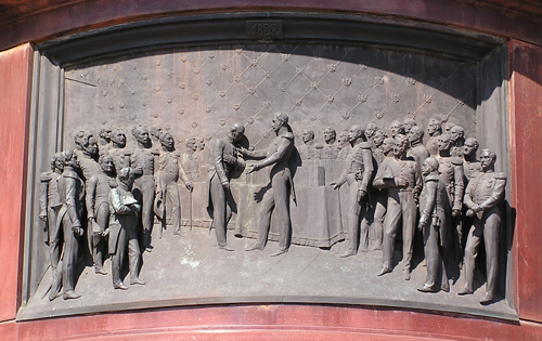 Награждение М.М.Сперанского за окончание полного Свода Законов 1832 года