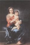 Бартоломео Эстебан Мурильо. Мадонна с младенцем. Середина XVII века. Уффици.